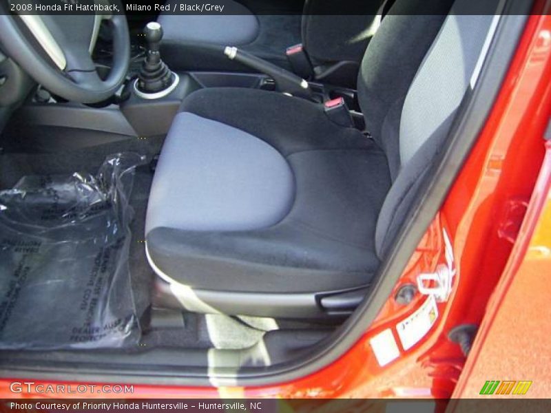 Milano Red / Black/Grey 2008 Honda Fit Hatchback