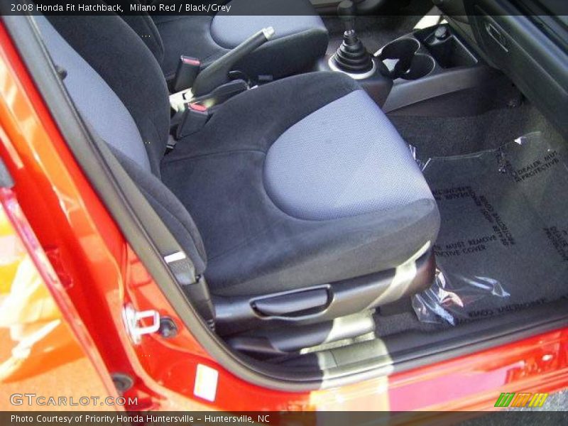 Milano Red / Black/Grey 2008 Honda Fit Hatchback