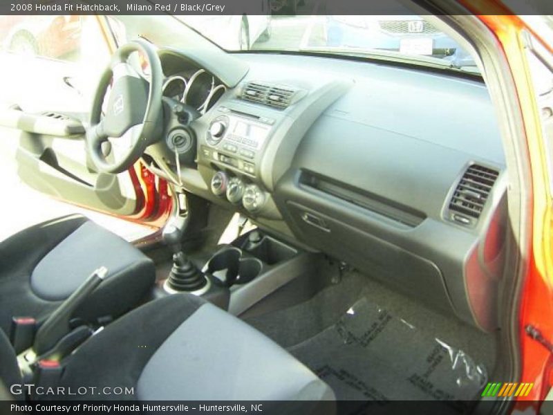 Milano Red / Black/Grey 2008 Honda Fit Hatchback