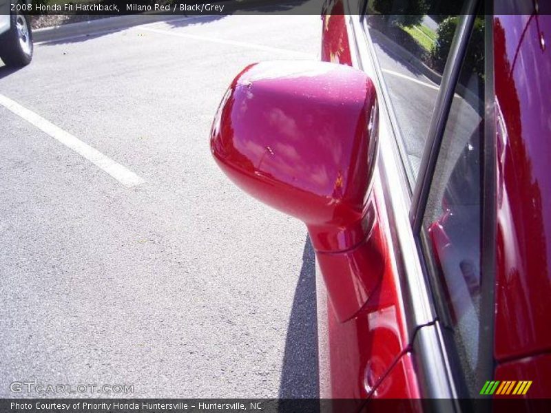 Milano Red / Black/Grey 2008 Honda Fit Hatchback