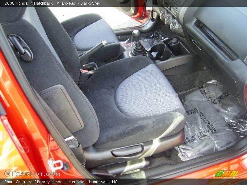 Milano Red / Black/Grey 2008 Honda Fit Hatchback