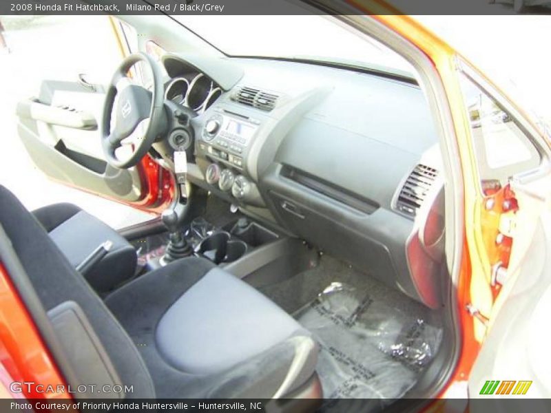 Milano Red / Black/Grey 2008 Honda Fit Hatchback