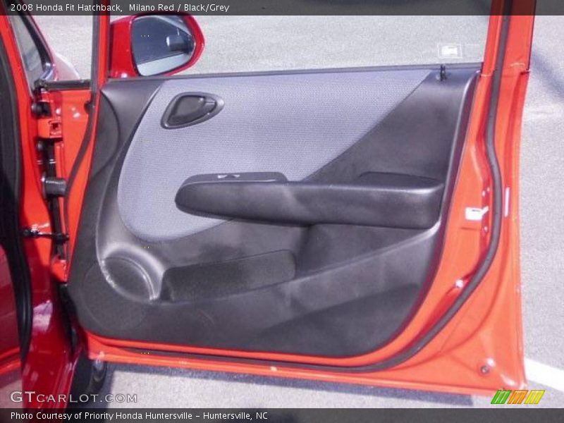 Milano Red / Black/Grey 2008 Honda Fit Hatchback