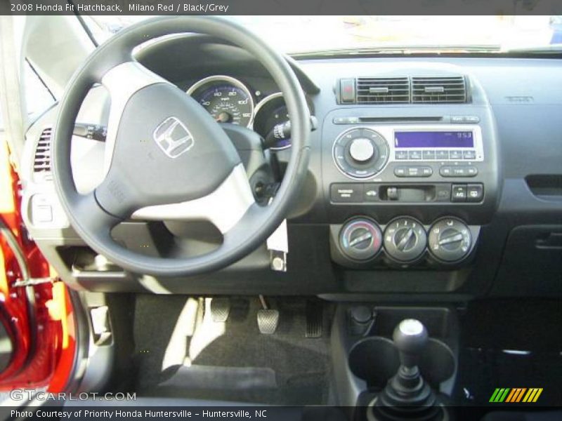 Milano Red / Black/Grey 2008 Honda Fit Hatchback