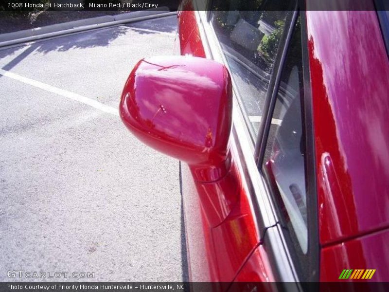 Milano Red / Black/Grey 2008 Honda Fit Hatchback