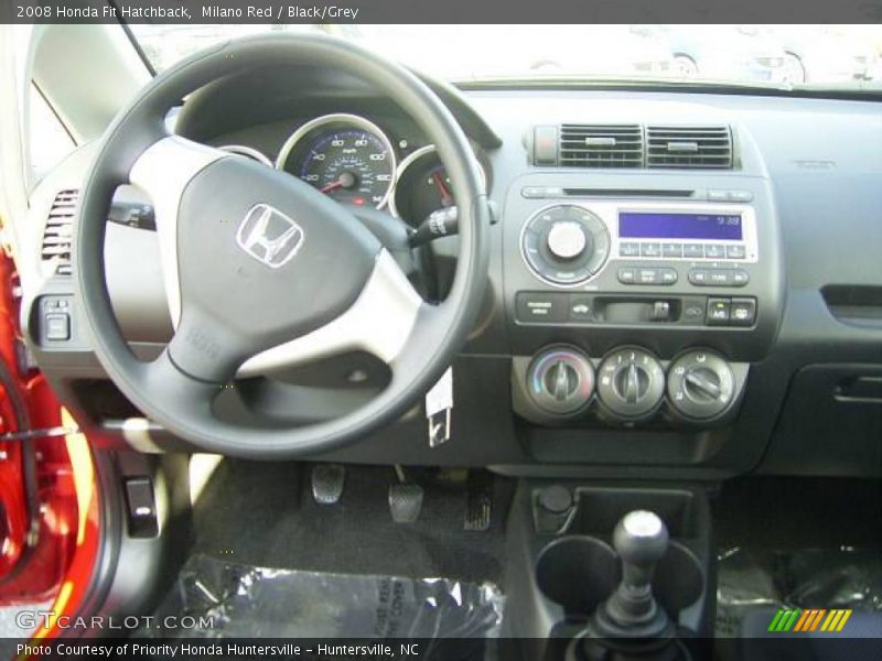 Milano Red / Black/Grey 2008 Honda Fit Hatchback