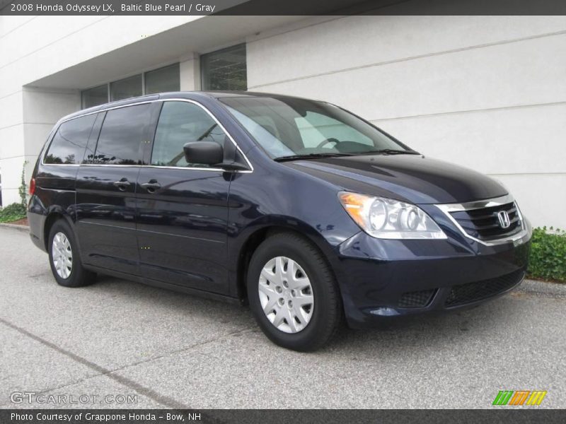 Baltic Blue Pearl / Gray 2008 Honda Odyssey LX