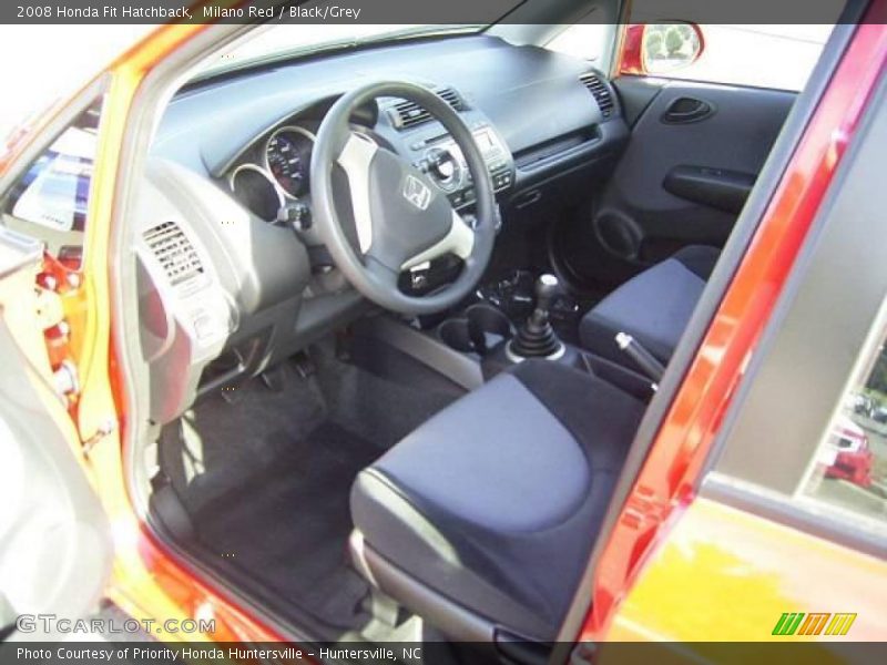 Milano Red / Black/Grey 2008 Honda Fit Hatchback