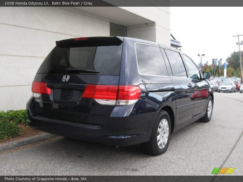 Baltic Blue Pearl / Gray 2008 Honda Odyssey LX