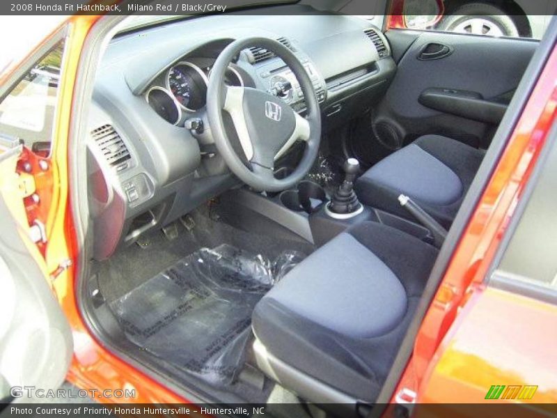 Milano Red / Black/Grey 2008 Honda Fit Hatchback