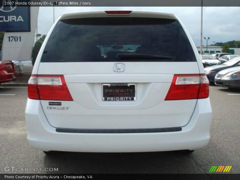 Taffeta White / Ivory 2007 Honda Odyssey EX-L
