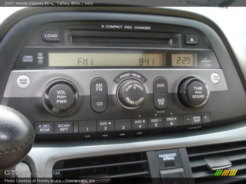 Taffeta White / Ivory 2007 Honda Odyssey EX-L