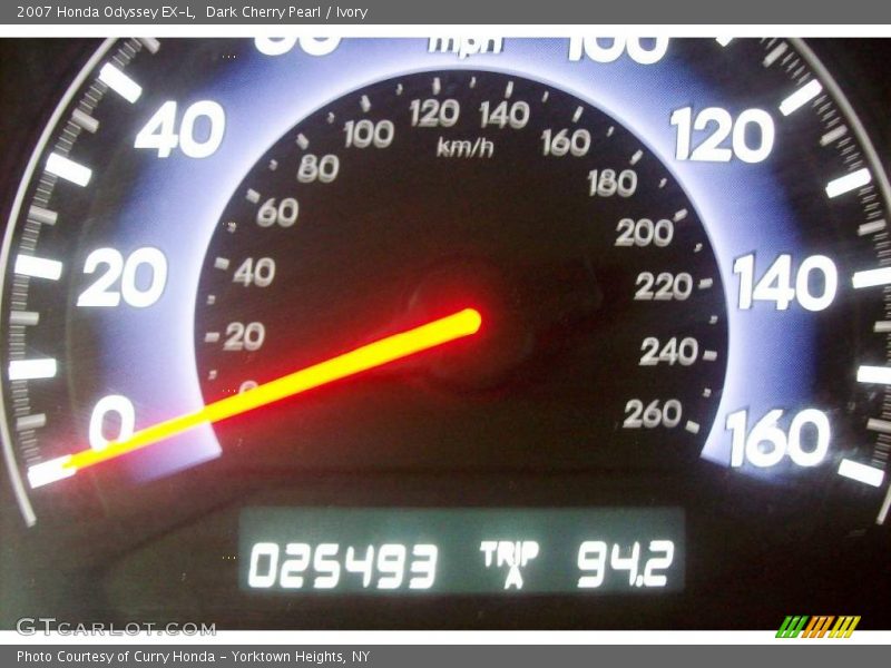 Dark Cherry Pearl / Ivory 2007 Honda Odyssey EX-L