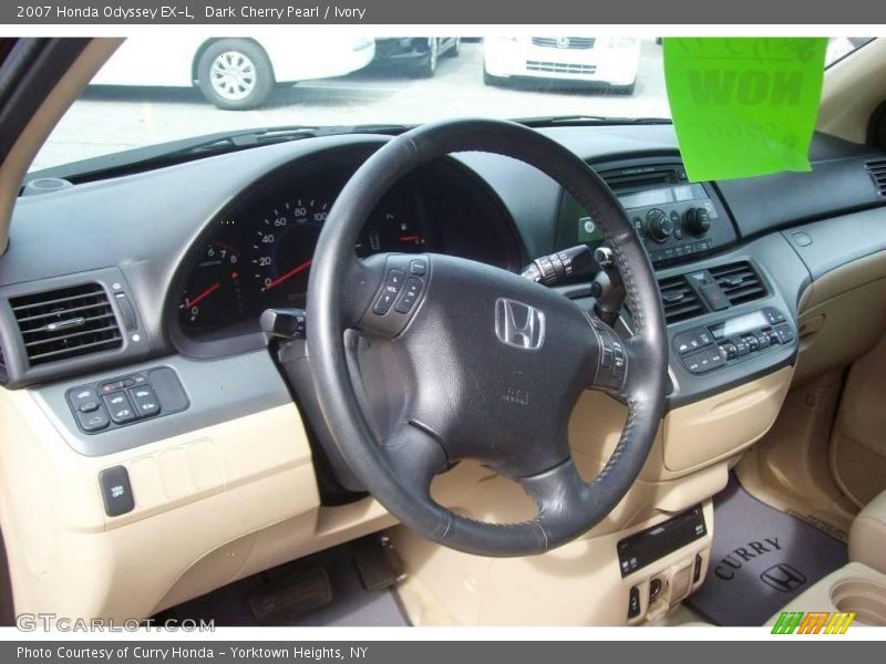 Dark Cherry Pearl / Ivory 2007 Honda Odyssey EX-L