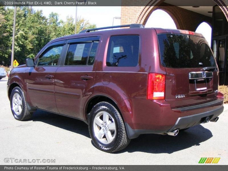 Dark Cherry Pearl / Black 2009 Honda Pilot EX-L 4WD