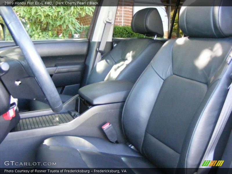 Dark Cherry Pearl / Black 2009 Honda Pilot EX-L 4WD