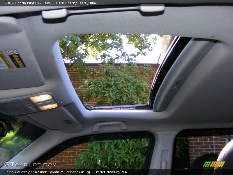 Dark Cherry Pearl / Black 2009 Honda Pilot EX-L 4WD