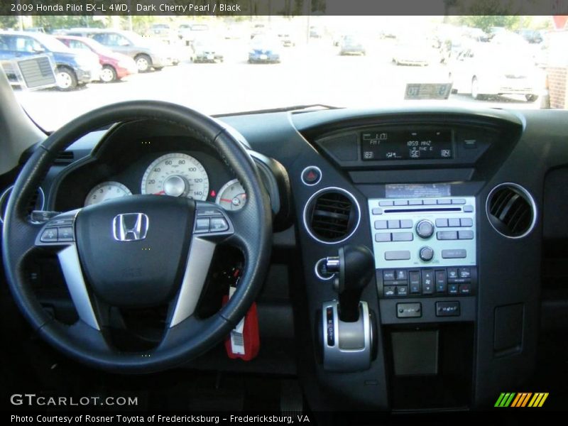 Dark Cherry Pearl / Black 2009 Honda Pilot EX-L 4WD