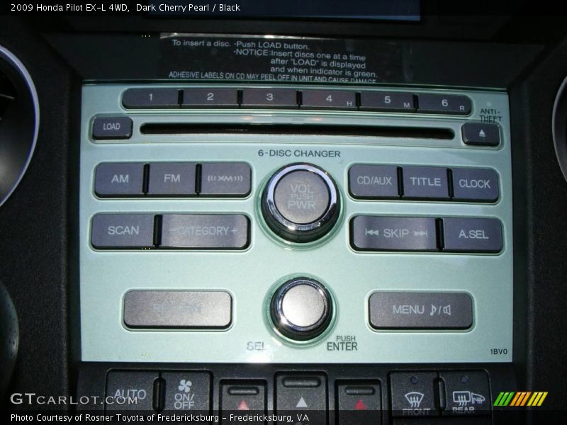 Dark Cherry Pearl / Black 2009 Honda Pilot EX-L 4WD