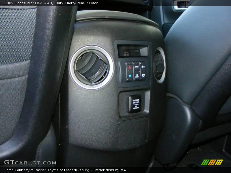 Dark Cherry Pearl / Black 2009 Honda Pilot EX-L 4WD