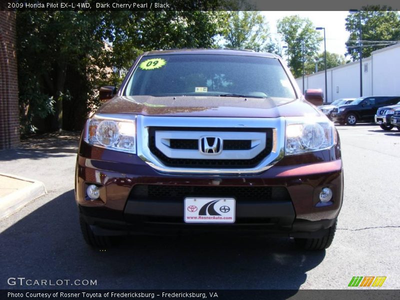 Dark Cherry Pearl / Black 2009 Honda Pilot EX-L 4WD