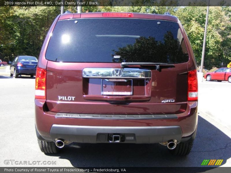 Dark Cherry Pearl / Black 2009 Honda Pilot EX-L 4WD