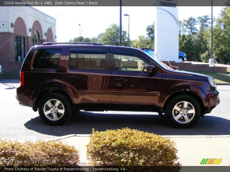 Dark Cherry Pearl / Black 2009 Honda Pilot EX-L 4WD