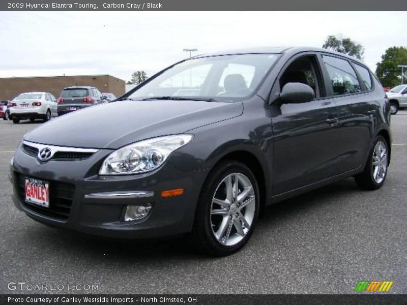 Carbon Gray / Black 2009 Hyundai Elantra Touring