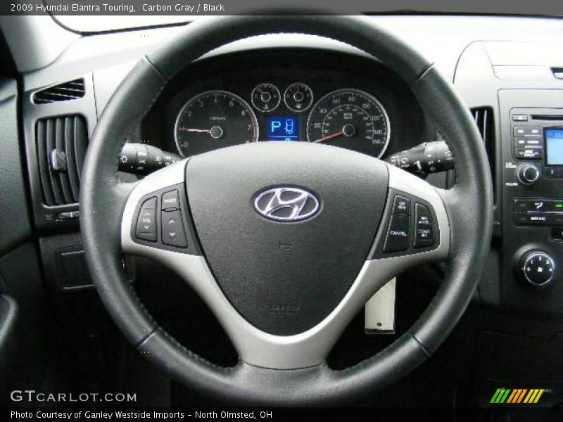 Carbon Gray / Black 2009 Hyundai Elantra Touring