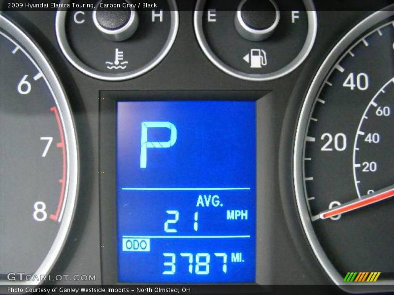 Carbon Gray / Black 2009 Hyundai Elantra Touring