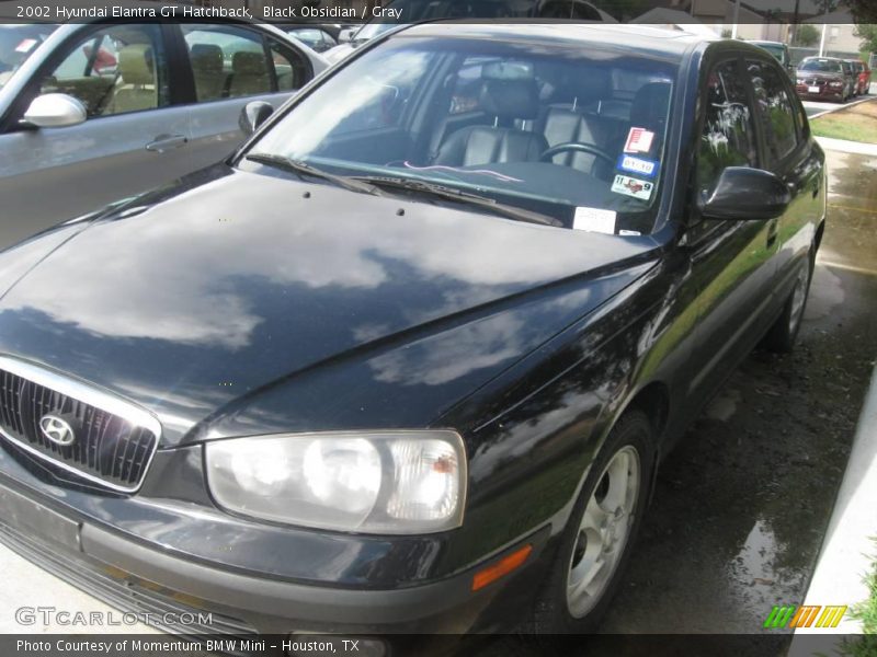 Black Obsidian / Gray 2002 Hyundai Elantra GT Hatchback
