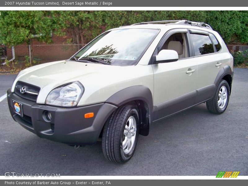 Desert Sage Metallic / Beige 2007 Hyundai Tucson Limited