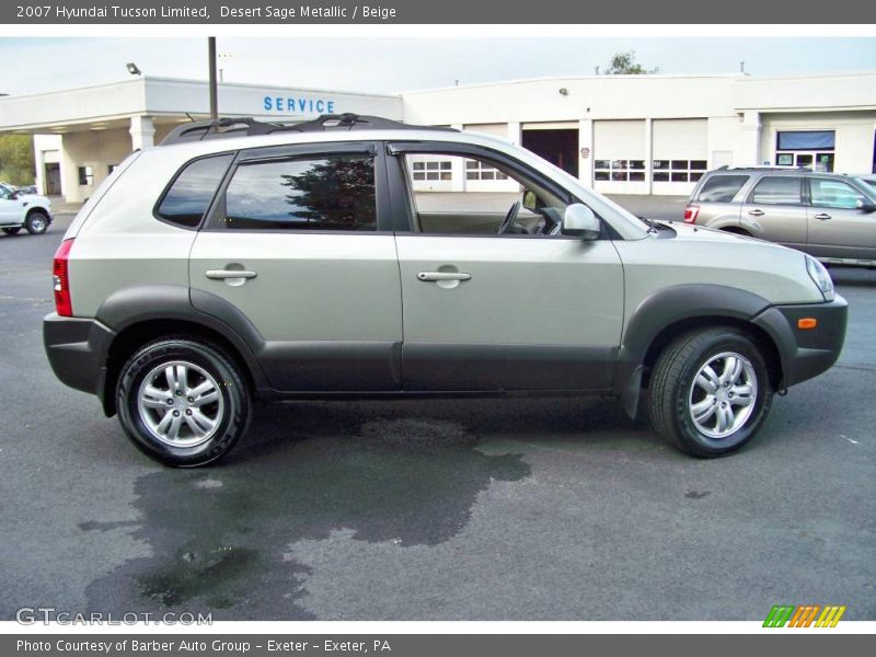 Desert Sage Metallic / Beige 2007 Hyundai Tucson Limited