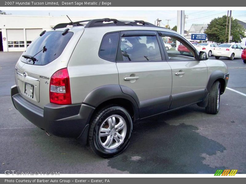 Desert Sage Metallic / Beige 2007 Hyundai Tucson Limited