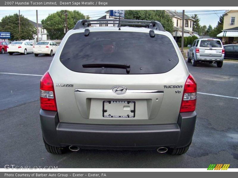 Desert Sage Metallic / Beige 2007 Hyundai Tucson Limited