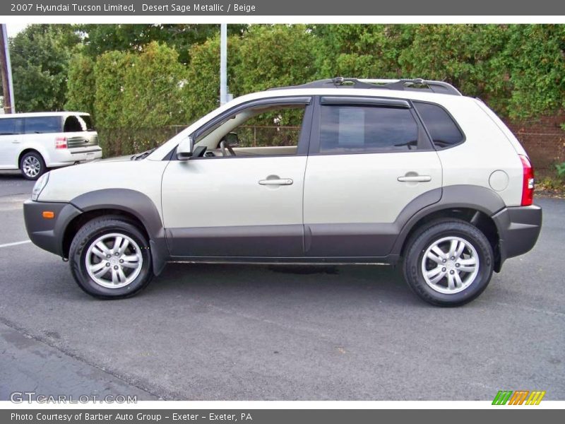 Desert Sage Metallic / Beige 2007 Hyundai Tucson Limited