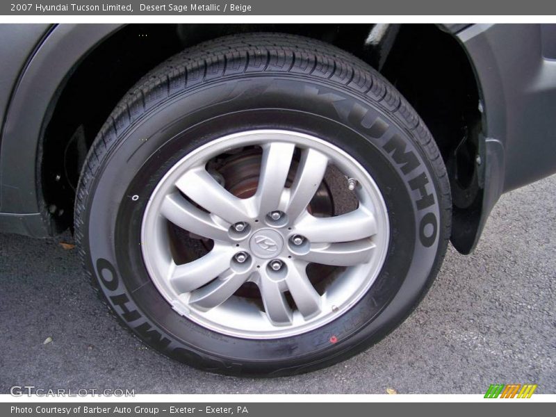 Desert Sage Metallic / Beige 2007 Hyundai Tucson Limited