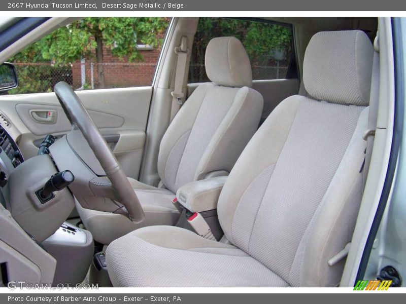 Desert Sage Metallic / Beige 2007 Hyundai Tucson Limited