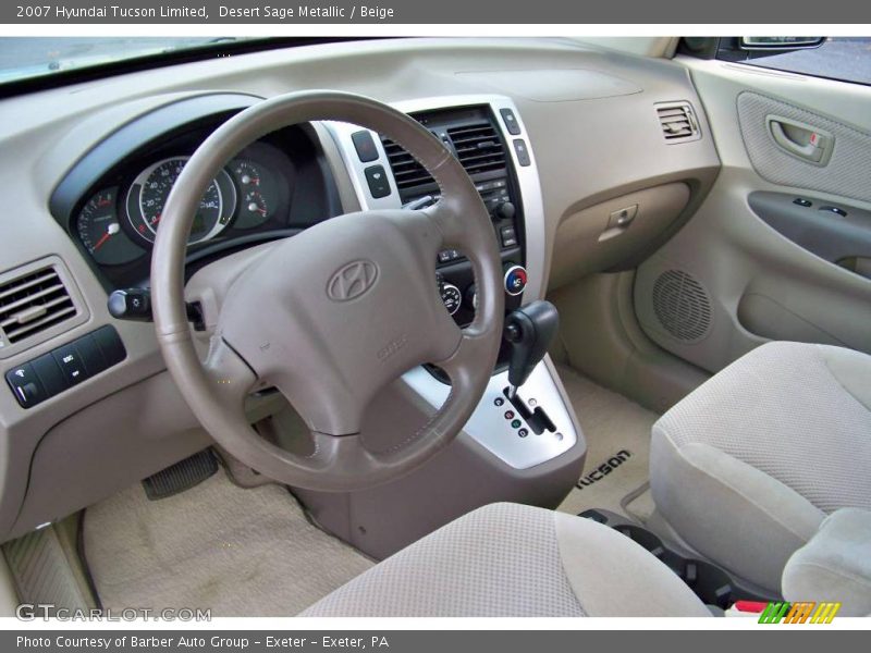 Desert Sage Metallic / Beige 2007 Hyundai Tucson Limited