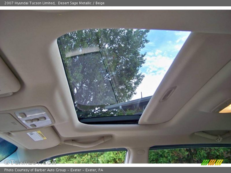 Desert Sage Metallic / Beige 2007 Hyundai Tucson Limited