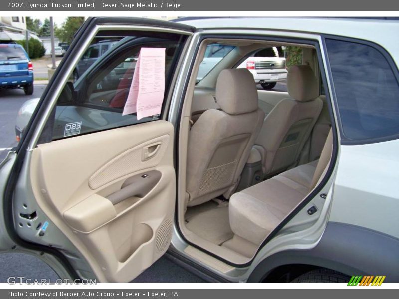 Desert Sage Metallic / Beige 2007 Hyundai Tucson Limited