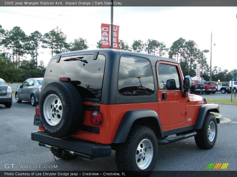 Impact Orange / Dark Slate Gray 2005 Jeep Wrangler Rubicon 4x4