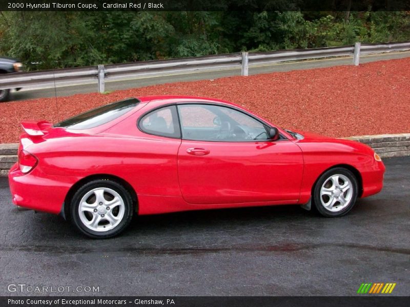 Cardinal Red / Black 2000 Hyundai Tiburon Coupe