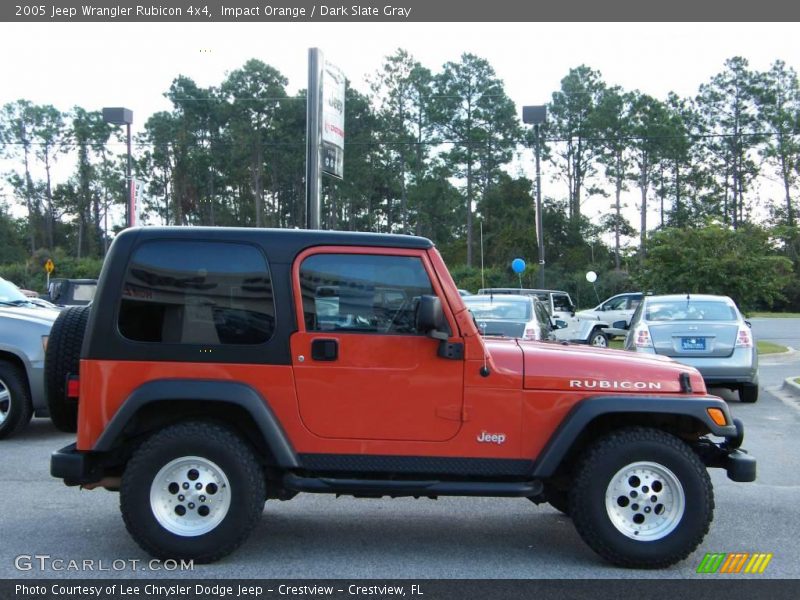 Impact Orange / Dark Slate Gray 2005 Jeep Wrangler Rubicon 4x4