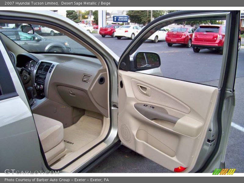 Desert Sage Metallic / Beige 2007 Hyundai Tucson Limited