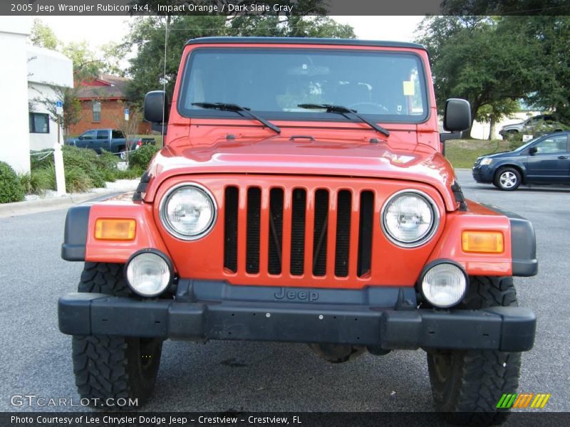 Impact Orange / Dark Slate Gray 2005 Jeep Wrangler Rubicon 4x4