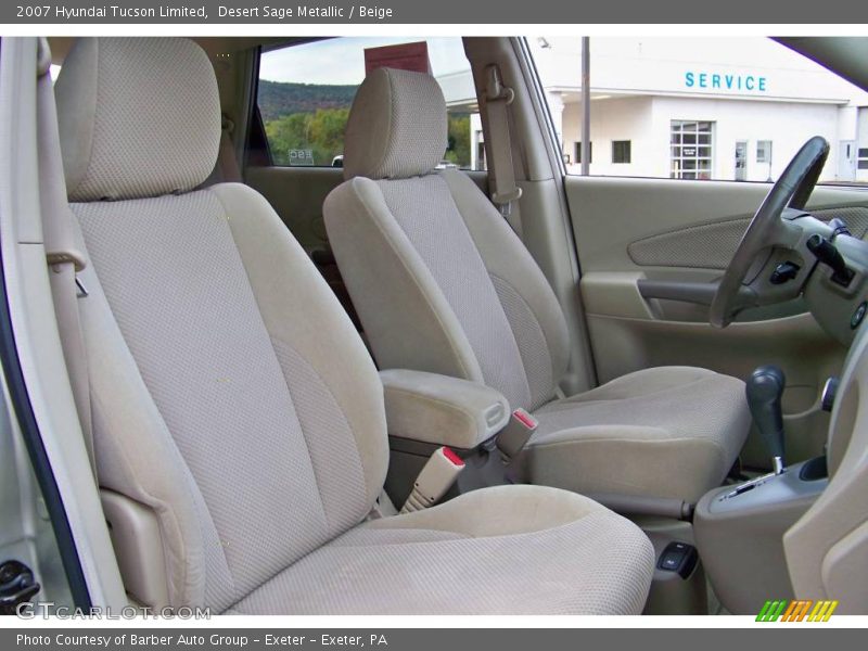 Desert Sage Metallic / Beige 2007 Hyundai Tucson Limited
