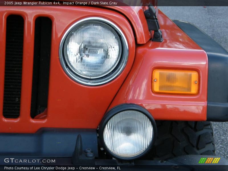 Impact Orange / Dark Slate Gray 2005 Jeep Wrangler Rubicon 4x4
