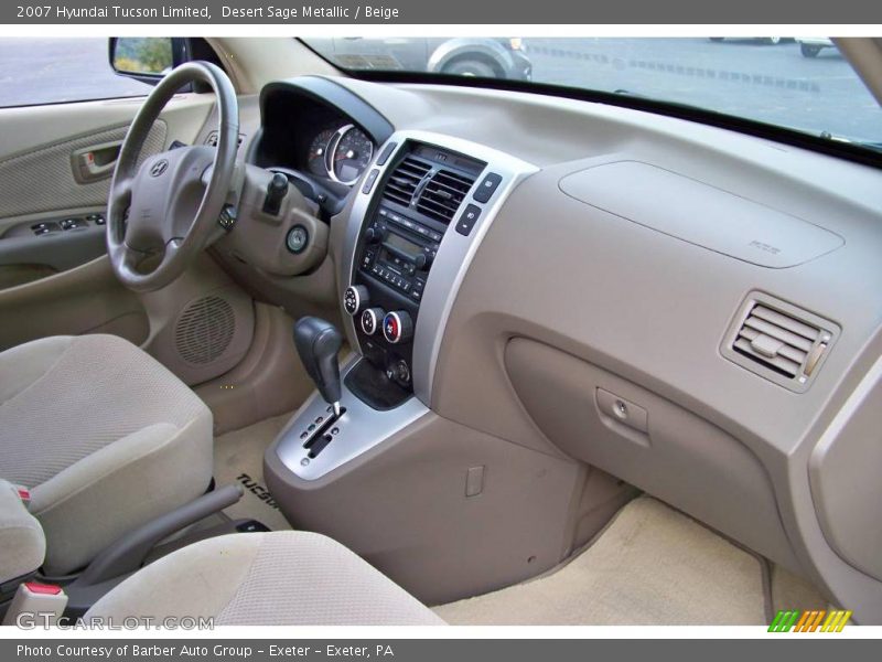 Desert Sage Metallic / Beige 2007 Hyundai Tucson Limited