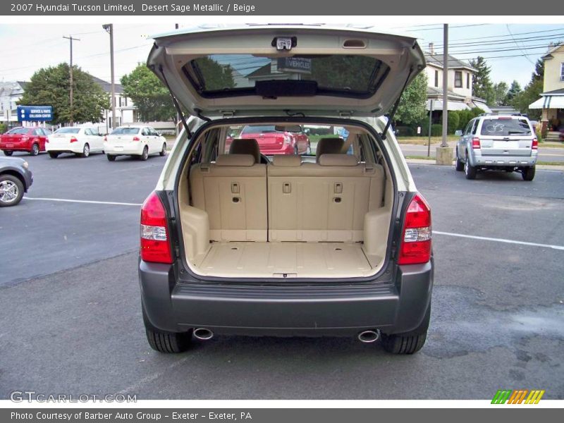 Desert Sage Metallic / Beige 2007 Hyundai Tucson Limited